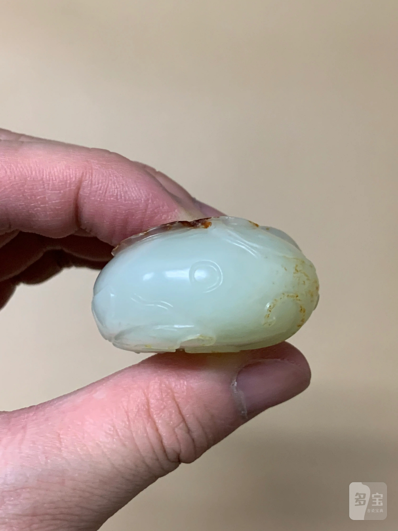清 白玉红皮巧雕葫芦镇纸 - 图7